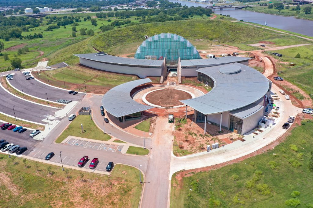 The First Americans Museum in Oklahoma City, Oklahoma is a 175,000-square-foot project that tells the story of 39 tribes in Oklahoma today. Photo courtesy of AIANTA