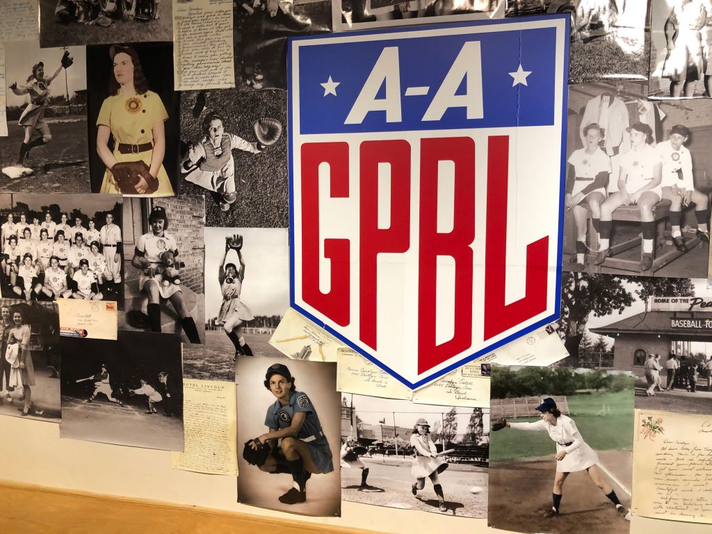 The History Museum in South Bend has an excellent exhibit on the All-American Girls Professional Baseball League (AAGPBL), which entertained fans from 1943-1954. (Randy Mink Photo)