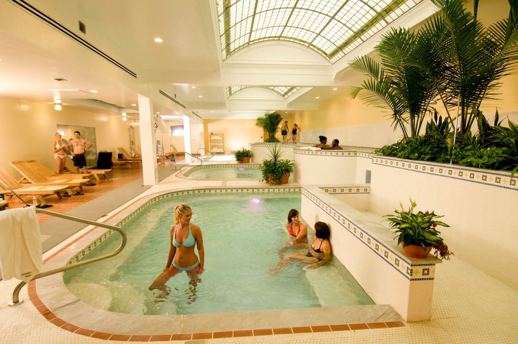 Quapaw Baths & Spa provides bathers with a choice of four thermal water soaking pools. (Photo credit: Visit Hot Springs)