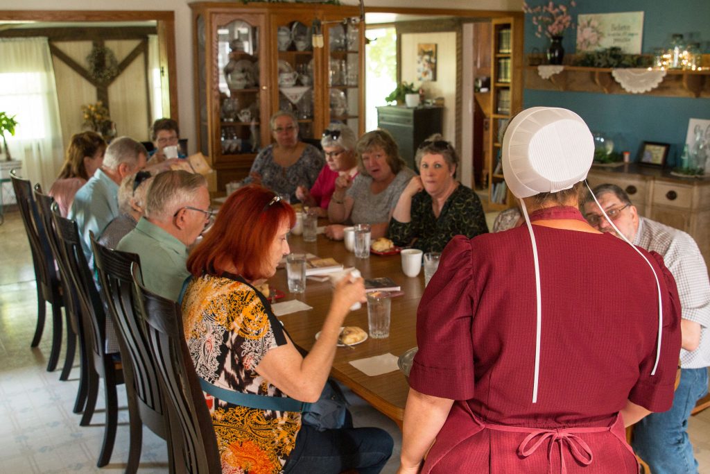 For many tourists, a hearty meal served in an Amish home is the highlight of a Shipshewana visit, a memory they will treasure for years to come. (Photo credit: Blue Gate Hospitality)