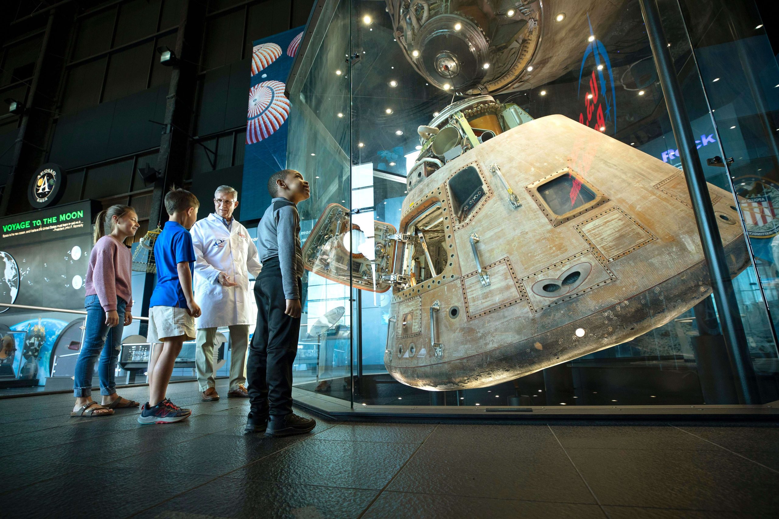At the U.S. Space and Rocket Center, you can tour one of three existing Saturn V Rockets, train like an astronaut in their G-Force Accelerator or SCUBA underwater training session.