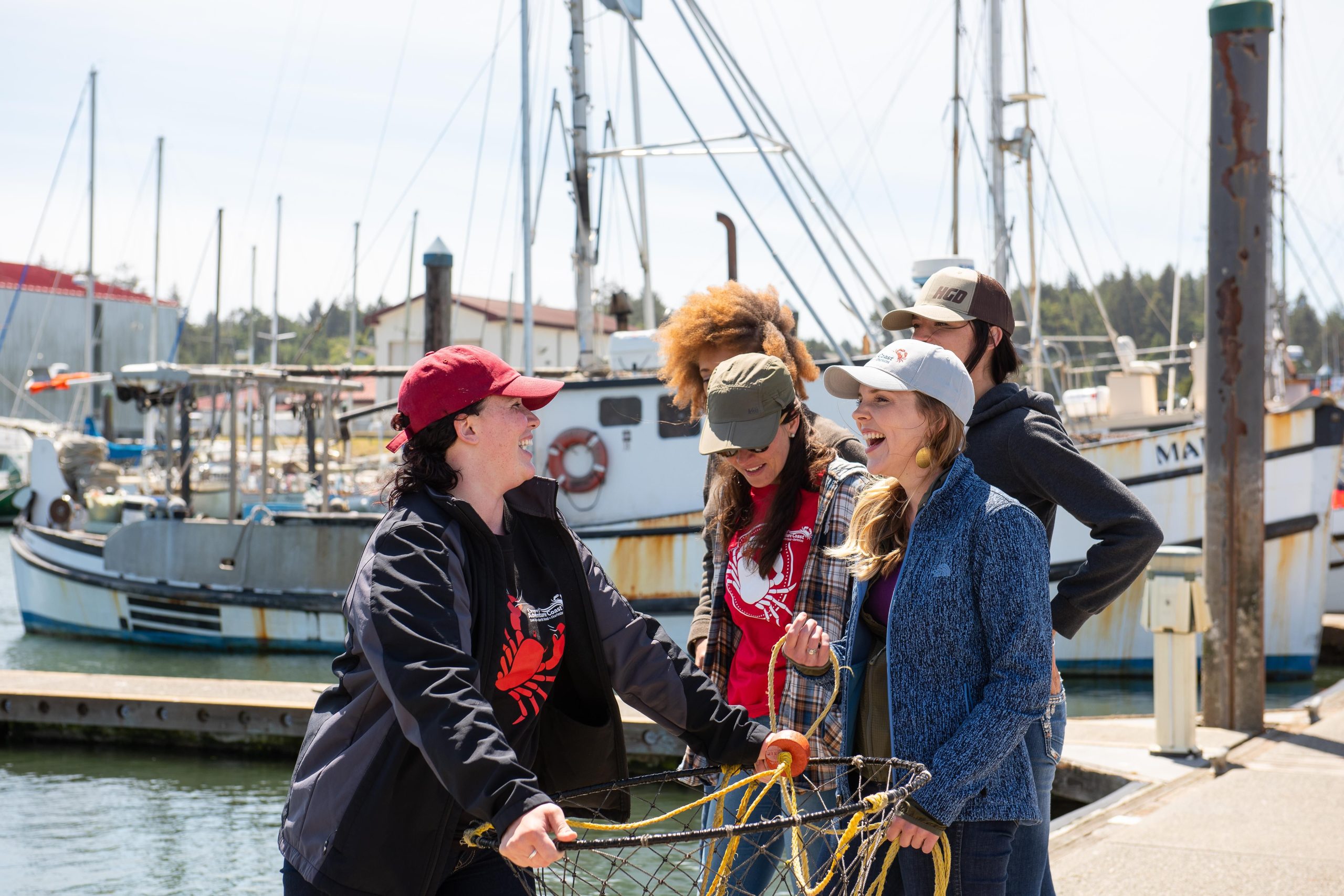 The Oregon coast is a perfect spot to enjoy some crabbing with your friends.