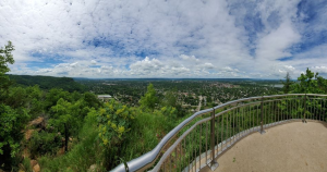 Lookouts provide views of La Crosse and the Mississippi River Valley.