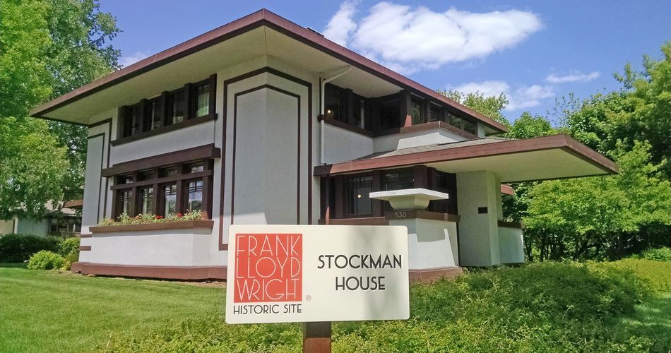 Mason City’s 1908 Stockman House was designed by Frank Lloyd Wright and is open for tours. (Photo credit: Visit Mason City)