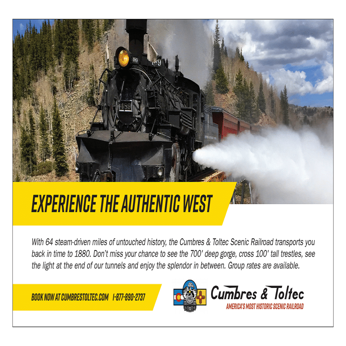 Cumbres & Toltec Railroad Ad