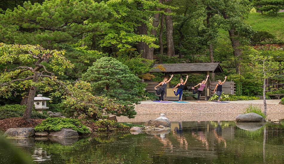 Yoga Class at Anderson Japanese Gardens