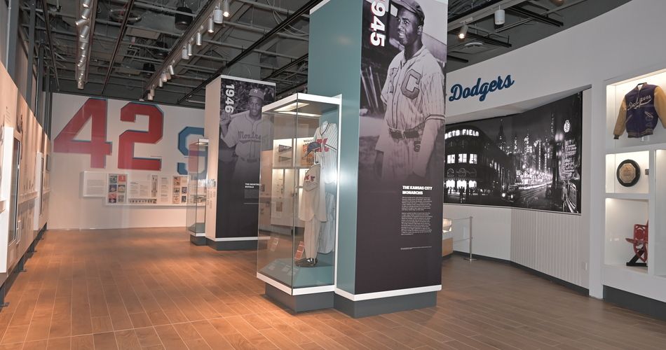 The Jackie Robinson Museum in New York City pays tribute to the baseball great, a Brooklyn Dodgers star for 10 years. (Photo credit: Jackie Robinson Foundation).
