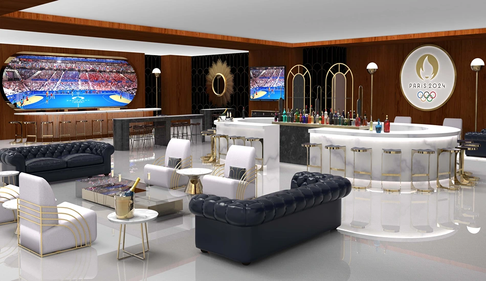 On-site hospitality lounges at the Gold level will let spectators watch the Olympic Games in comfort and style. (Photo credit: On Location)