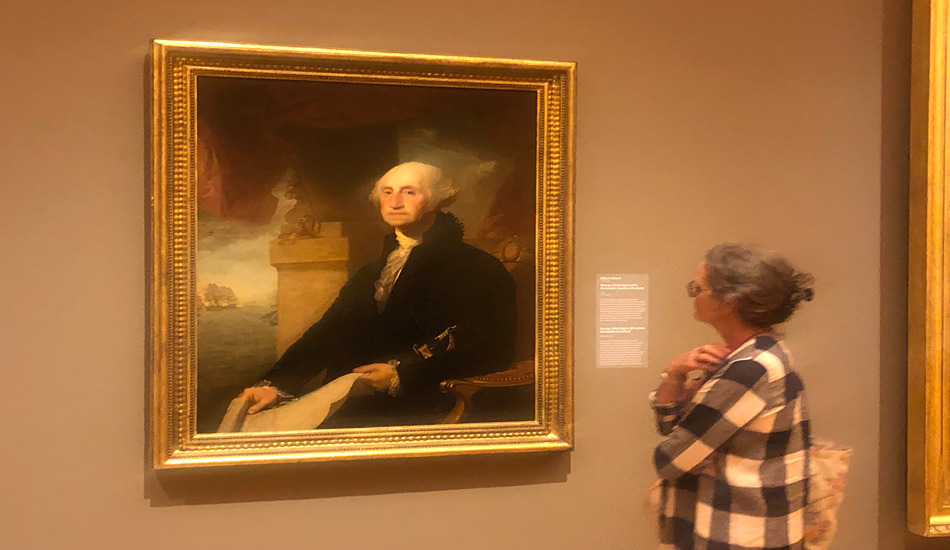 This iconic Gilbert Stuart portrait of George Washington is one of many treasures gracing Crystal Bridges’ Early American Gallery. (Randy Mink Photo)