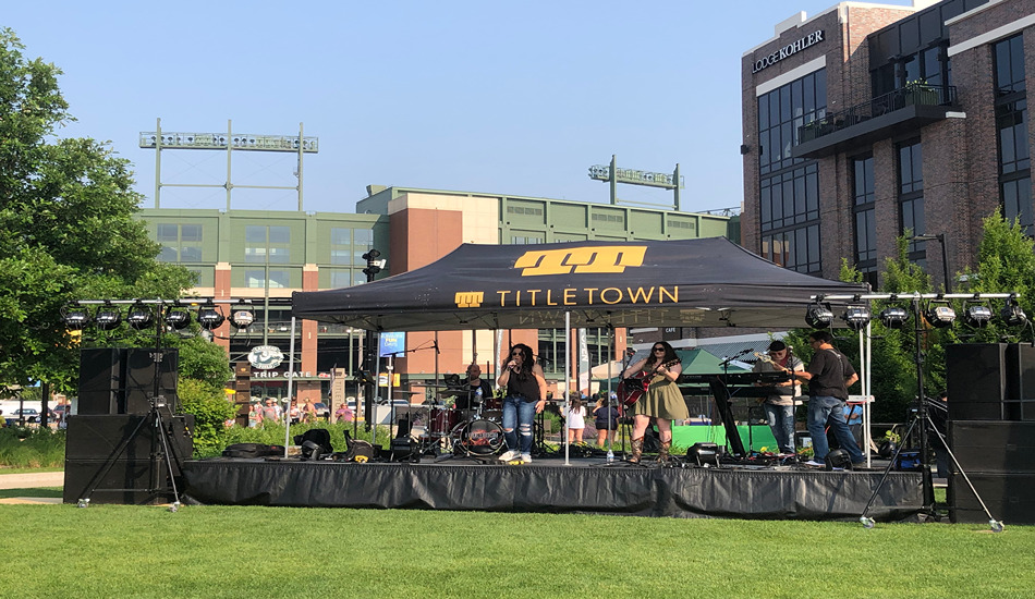 Titletown is an entertainment/residential district across the street from Lambeau Field. (Randy Mink Photo)