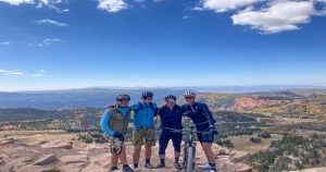 Cyclist on a Hut Trip