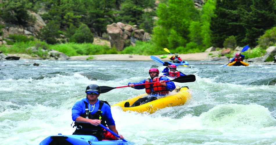 Kayaking the Arkansas credits to Visit Colorado Springs