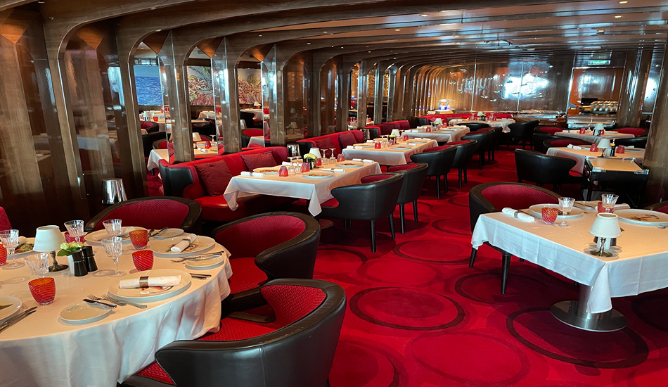 Rudi’s Sel de Mer, a fine dining restaurant on Holland America’s Rotterdam