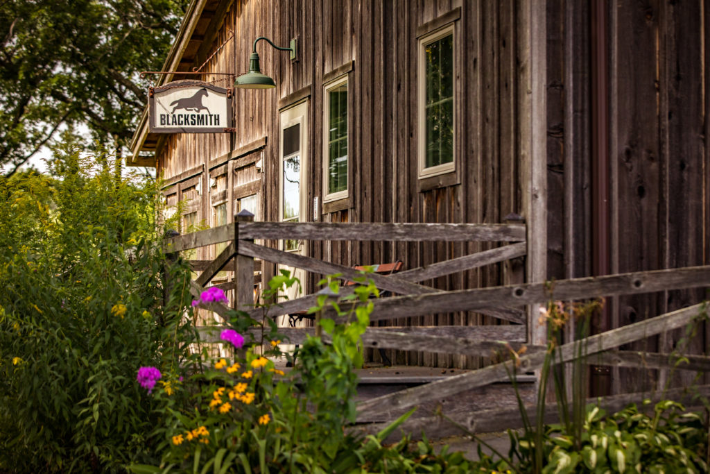 The grounds of Beckman Mill in Beloit include a blacksmith shop. (Photocredit: Visit Beloit)