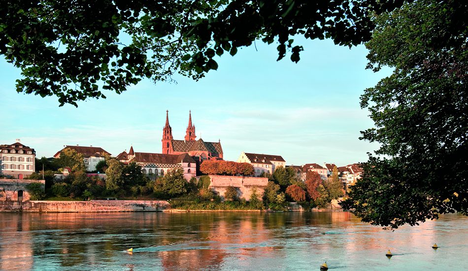 The Rhine River flows through Basel. (Photo credit: Basel Tourism)