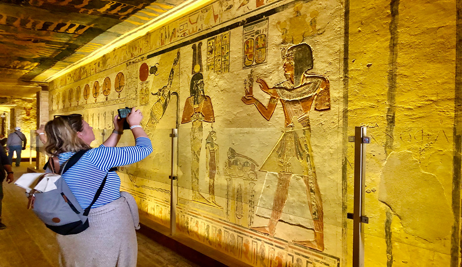 Some pharaoh tombs in the Valley of the Kings have been exquisitely restored.
