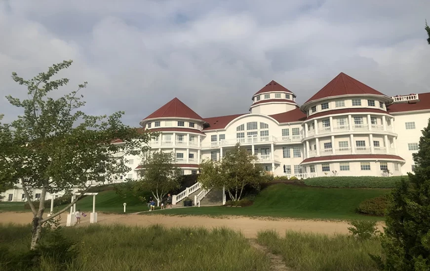 Sheboygan’s Blue Harbor Resort & Conference Center as viewed from the beach. (Randy Mink Photo)