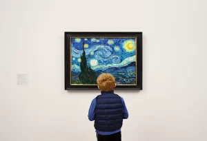 Starry Night artwork in the Museum of Modern Art in NY