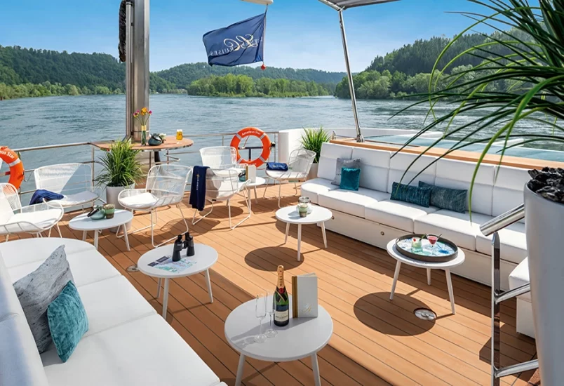 For guests on the Amadeus Star, the River Terrace is the perfect place to enjoy a drink and watch the world go by