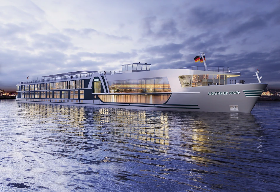 Unveiled in spring 2024, the 158-guest Amadeus Nova is Amadeus River Cruises’ newest ship, offering cruises on both the Danube and Rhine. (Photo credit: Amadeus River Cruises)