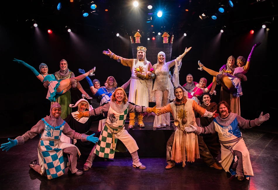 The cast of Monty Python's Spamalot