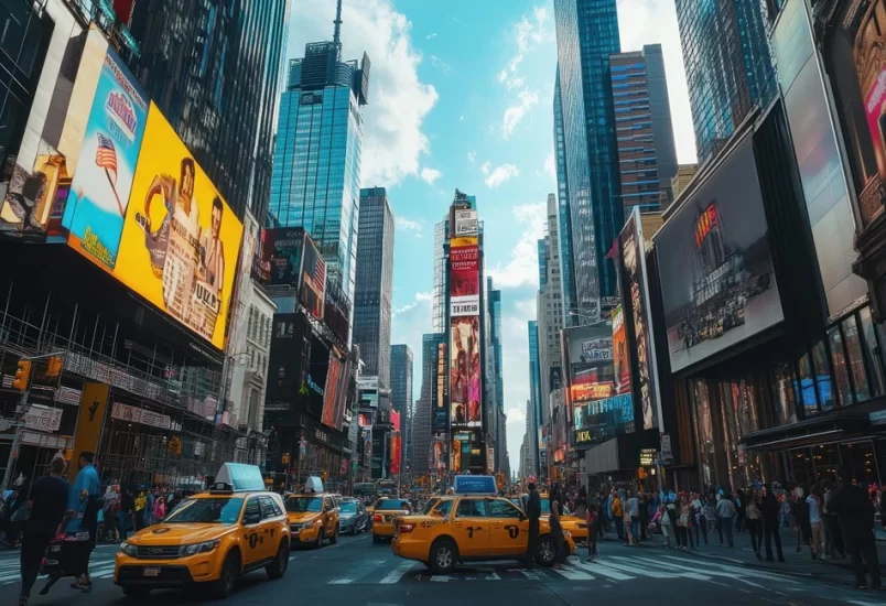 Times Square in NYC. Photo credit Freepik