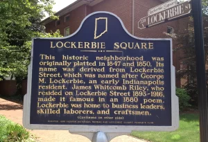 Lockerbie Square. Photo by Indiana Historical Bureau