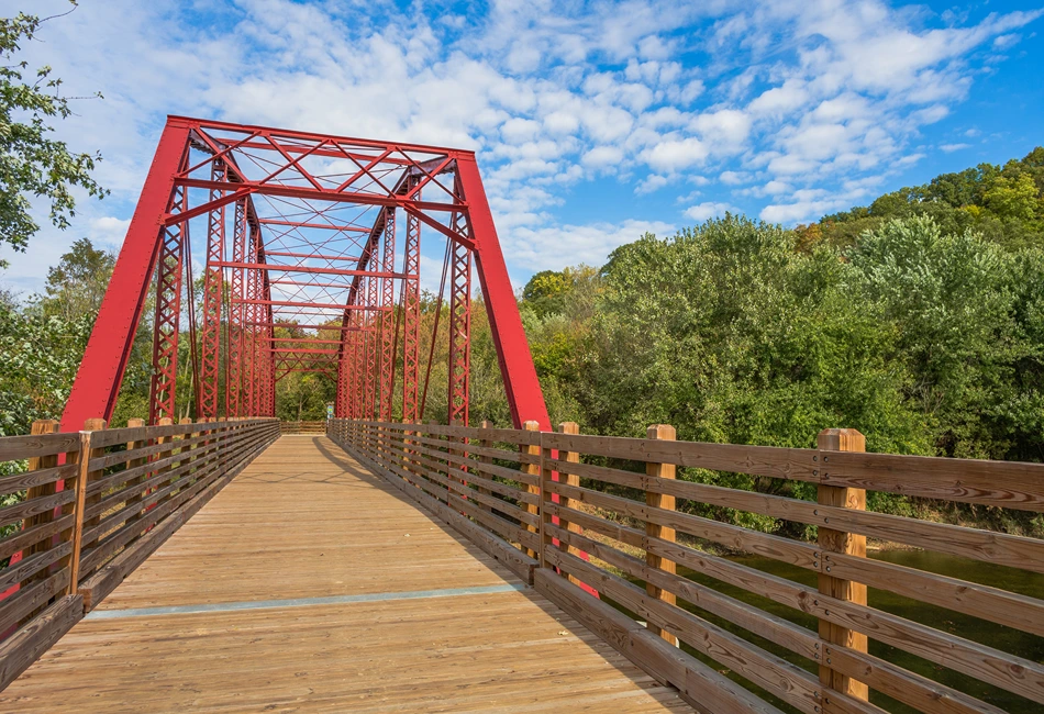 The historic Rothrock Mill Bridge in Corydon. Photo by Steven W.