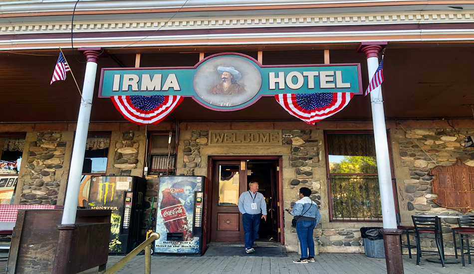 Downtown Cody’s historic Irma Hotel. (Randy Mink Photo)