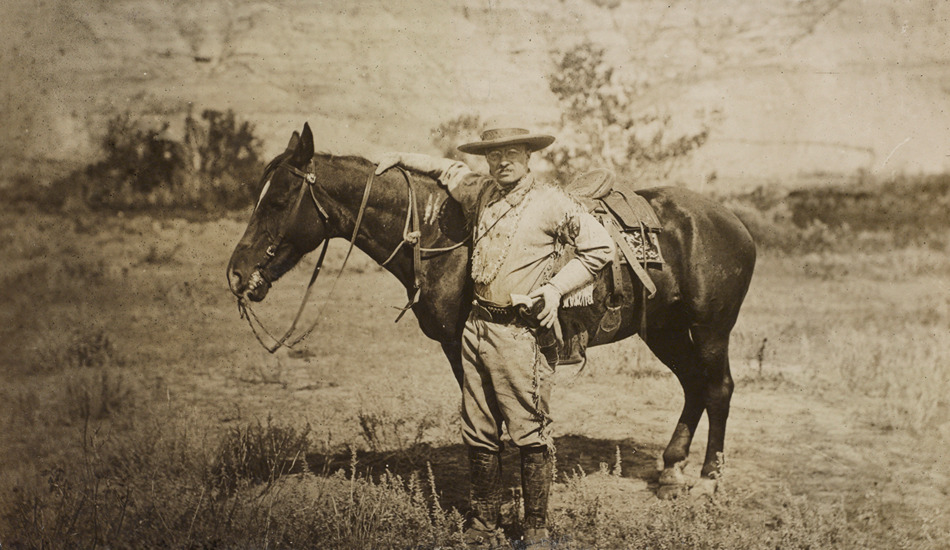 Theodore Roosevelt lived the life of a cowboy in the Dakota Badlands. (Photo credit: Library of Congress)