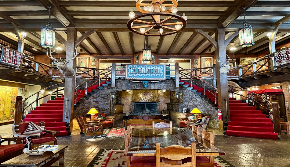 Hotel El Rancho’s photogenic lobby