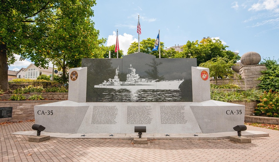 The USS Indianapolis National Memorial honors the crew of one of America’s great battleships in World War II. (Photo credit: Visit Indy)