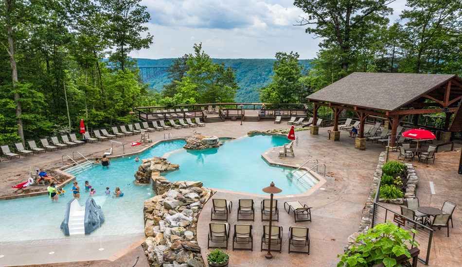 Adventures on the Gorge, a full-fledged resort on the rim of West Virginia’s New River Gorge. (Photo credit: Adventures on the Gorge)