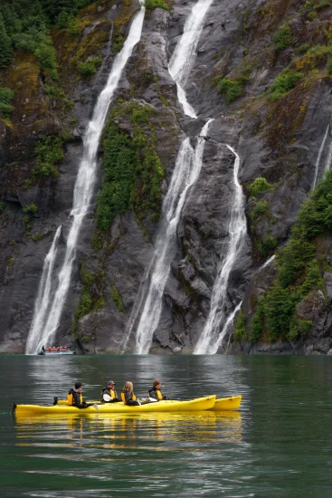 kayak across Byers