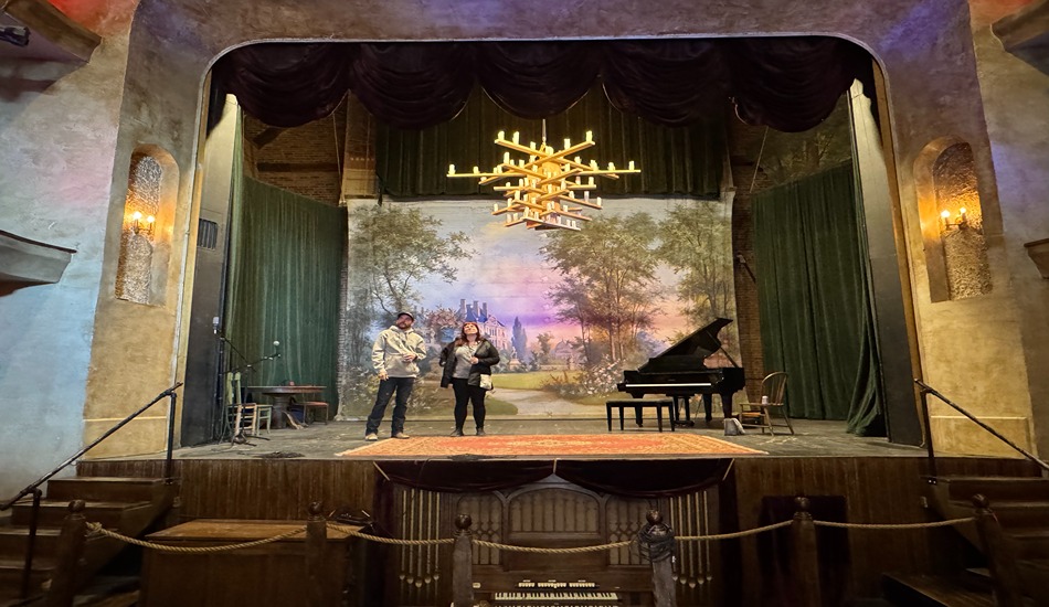 The Philipsburg Theatre is known for its historic, artist-painted stage backdrops.