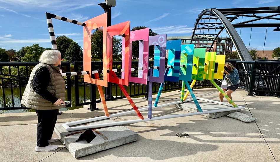 Sculptures add a touch of whimsy to downtown Eau Claire, Wisconsin. (Randy Mink Photo)